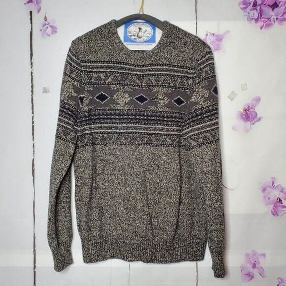 Urban Pipeline Geometric Crew Neck Knit Sweater L - Picture 1 of 10